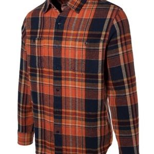 Schott Russett Orange Soft Flannel Shirt XL